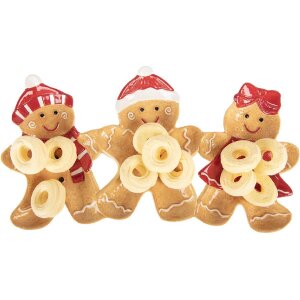 Clayre & Eef 6CE2364 Schale 37x20x3 cm Braun Rot Keramik