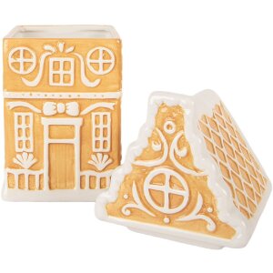 Clayre & Eef 6CE2367 Vorratstopf mit Deckel 13x11x24 cm