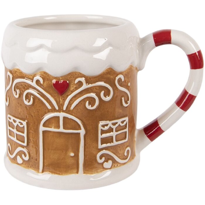 Clayre & Eef 6CEMU0215 Becher 14x10x10 cm 350 ml Dolomit Landhausstil