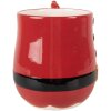 Clayre & Eef 6CEMU0219 Becher 13x9x11 cm 400 ml Rot Schwarz