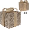 Clayre & Eef 66312 Dekoration Geschenk LED 3er Set Goldfarben