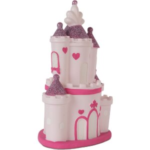 Clayre & Eef Lampă de Noapte Castel LED 16x11x24 cm Roz Violet