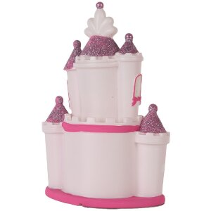 Clayre & Eef Lampă de Noapte Castel LED 16x11x24 cm Roz Violet