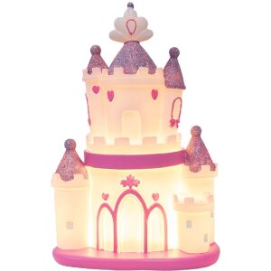 Clayre & Eef Lampă de veghe Castel LED Roz Violet...