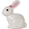 Clayre & Eef Lampă de veghe Iepuraș LED 21x13x22 cm Alb-Roz