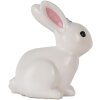 Clayre & Eef Lampă de veghe Iepuraș LED 21x13x22 cm Alb-Roz