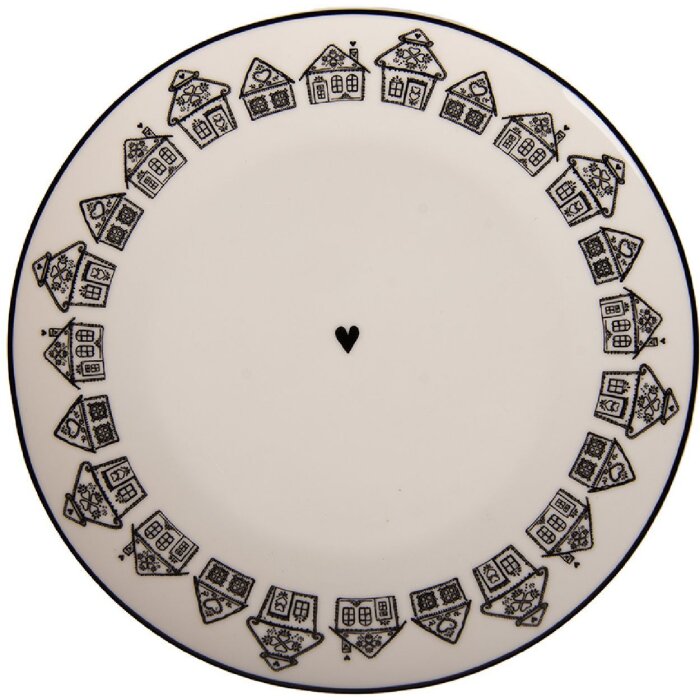 Clayre & Eef GBBDP Kleiner Teller Ø 20x2 cm Beige-Braun