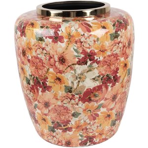 Clayre & Eef Vază Decorativă Bej-Portocaliu...