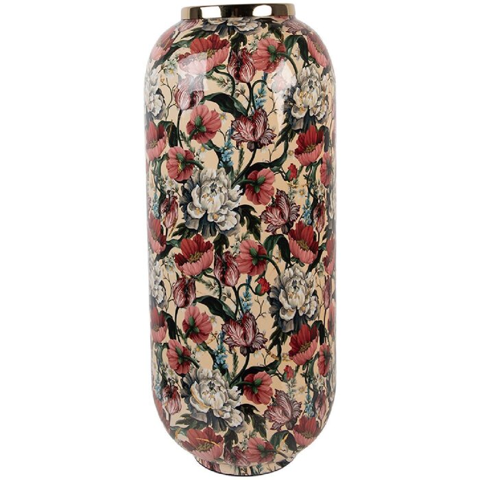 Vază Decorativă Clayre & Eef 66393 Bej Roz 21x50 cm