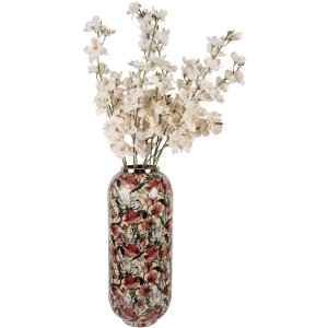 Vază Decorativă Clayre & Eef 66393 Bej Roz 21x50 cm