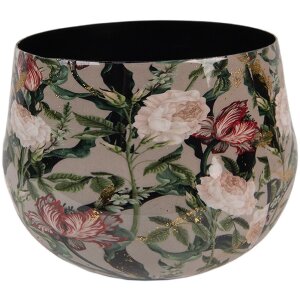 Clayre & Eef 66395 Ghiveci Ø13x10 cm Gri Roz