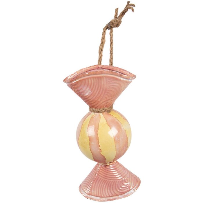Clayre & Eef 6Y5928 Dekoration Süßigkeiten 10x8x21 cm Rosa Gelb
