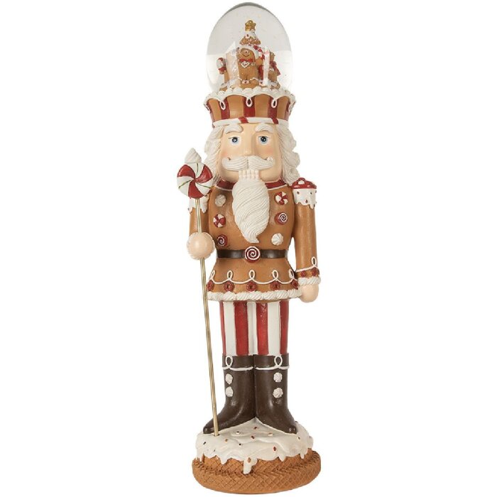 Clayre & Eef 6PR5876 Dekoration Nussknacker mit LED 14x13x48 cm