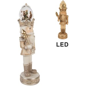 Clayre & Eef 6PR5877 Dekoration Nussknacker mit LED...