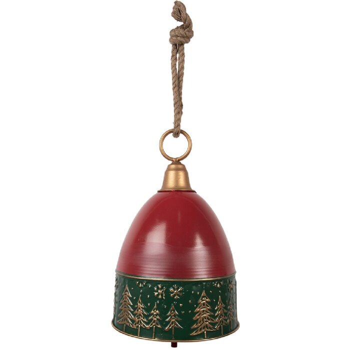 Clayre & Eef 6Y5908 Dekoration Klingel Rot Grün Ø 26x38 cm