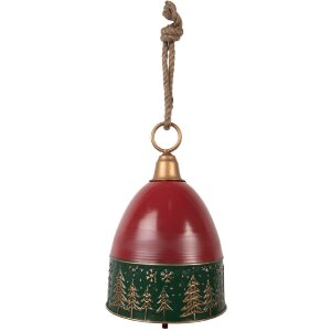 Clayre & Eef 6Y5908 Dekoration Klingel Rot Grün Ø 26x38 cm