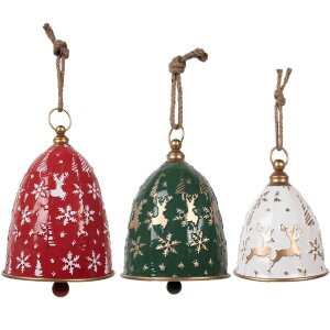 Clayre & Eef 6Y5918 Dekoration Klingeln Set 3 Rot...