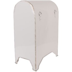 Clayre & Eef 6Y5914 Cutie Poștală Metal Rustică Alb-Roșu 20x14x30 cm