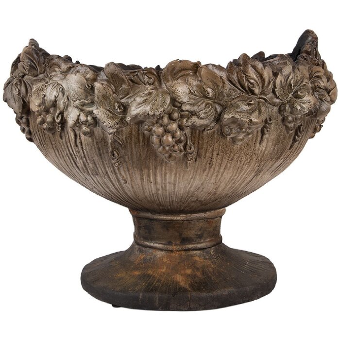 Clayre & Eef 5MG0097 Dekoration Blumentopf 54x34x43 cm Braun Beige