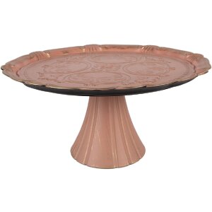 Clayre & Eef 66399 Tortenplatte Rosa Gold 32x15 cm