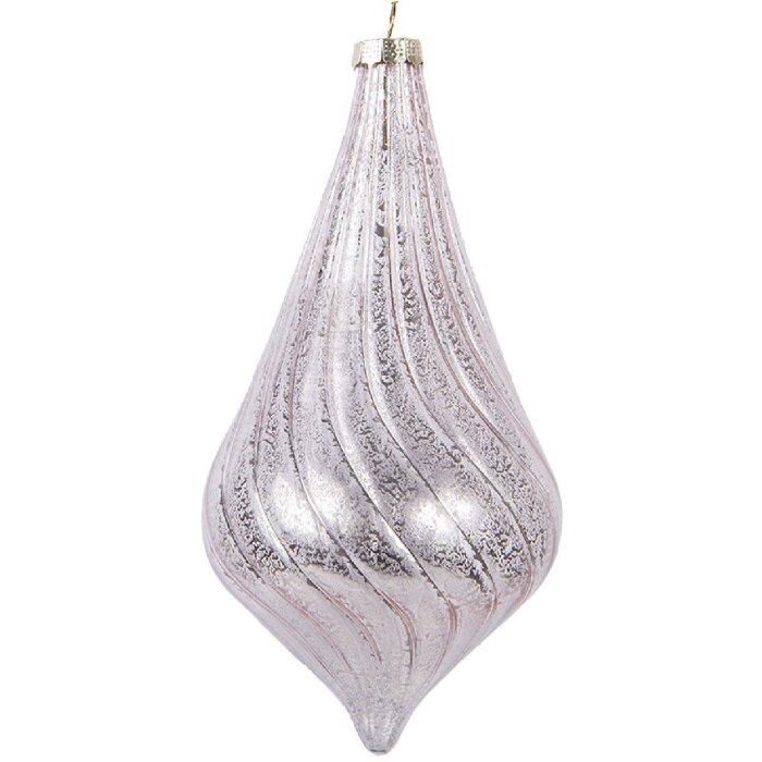 Clayre & Eef Ornament de Crăciun Roz 8x17 cm