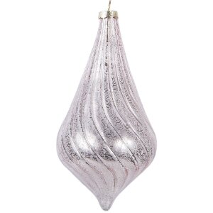 Clayre & Eef 6GL5147 Christbaumkugel Rosa 8x17 cm