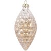 Clayre & Eef Ornament Crăciun Sticlă Auriu 6x12 cm