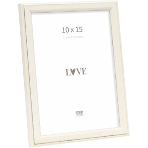 Ramă foto Deknudt S236F1, albă, 10x15 cm, din lemn