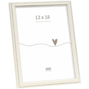 Rama foto Deknudt S236F1 albă 13x18 cm din lemn