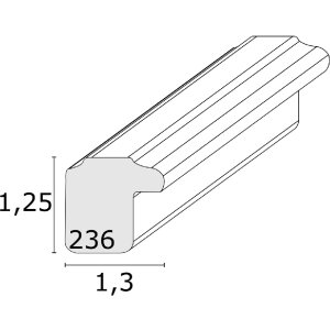 Ramă foto Deknudt S236F1 albă 20x30 cm din lemn