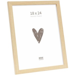 Ramă foto din lemn Deknudt S243H1, finisaj natural 18x24 cm