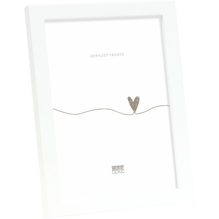 Ramă foto din lemn Deknudt S243D albă 10x10 cm