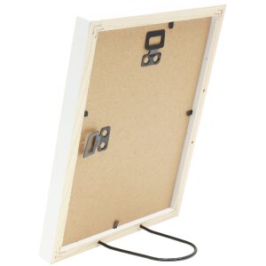 Ramă foto din lemn Deknudt S243D albă 10x10 cm