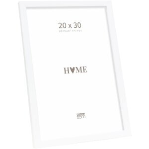 Ramă foto din lemn Deknudt S243D albă 20x30 cm