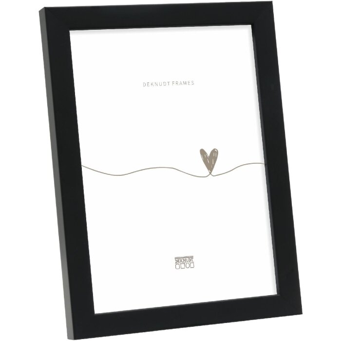 Ramă foto din lemn Deknudt S243K2, neagră, 10x10 cm