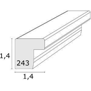 Ramă foto din lemn Deknudt S243K2, neagră, 10x10 cm