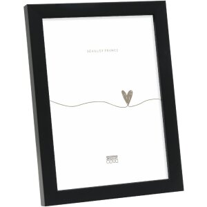 Ramă foto din lemn Deknudt S243K2, neagră, 15x15 cm