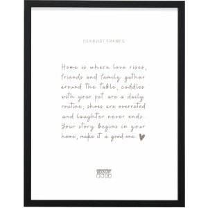 Rama foto din lemn Deknudt S243D, neagră, 30x40 cm