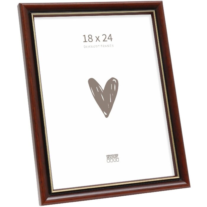 Ramă foto clasică Deknudt S407H2, 18x24 cm, maro