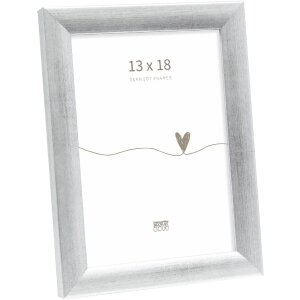 Ramă foto Deknudt S54SD3 13x18 cm, argintiu, din lemn