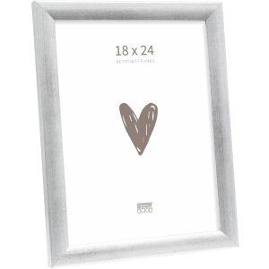 Rama foto Deknudt S54SD3 18x24 cm, argintiu, din lemn