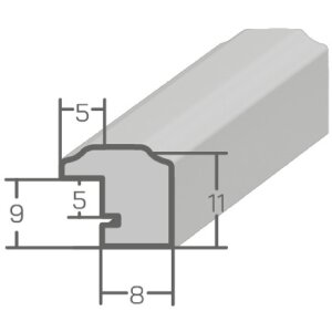 Ramă foto MendeFrames H011 albastru deschis 7x10 cm cu sticlă normală