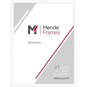 ramă foto MendeFrames H011 albă 10x20 cm cu sticlă de muzeu