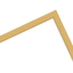 Ramă foto din lemn masiv MendeFrames H011 Natur 30x60 cm cu sticlă antireflex