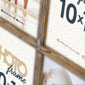 ZEP Bregenz Ramă Foto Lemn 4 Fotografii 10x15 cm Maro RE446