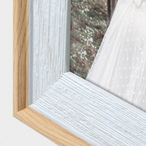 Rama foto ZEP SIENA din PS, albă, 13x18 cm