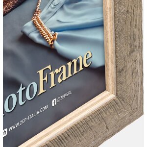 Rama foto ZEP OLBIA din PS, 10x15 cm, gri cu efect lemn