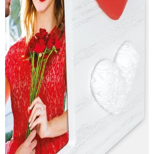 ZEP Ramă Foto Lemn Adele 10x15 cm cu Inimioare