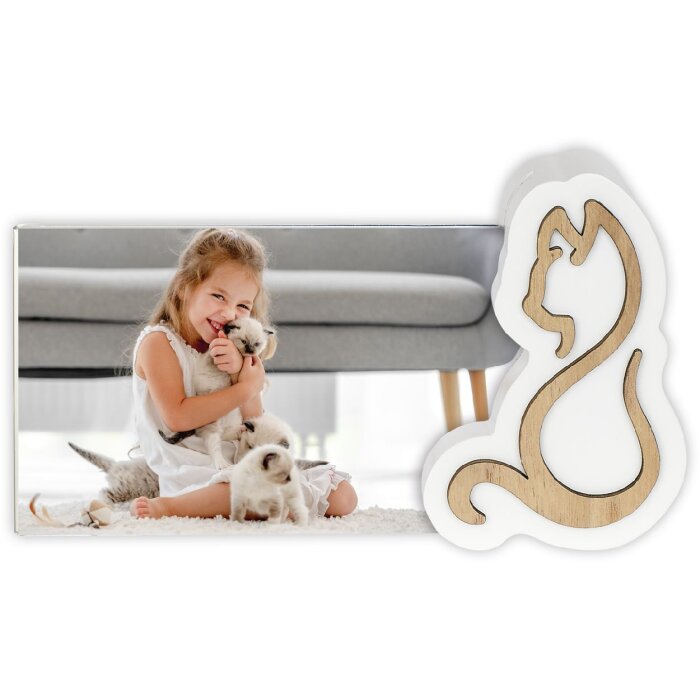 ZEP Ramă Foto Acril-Lemn Milo 10x15 cm Motive Pisici