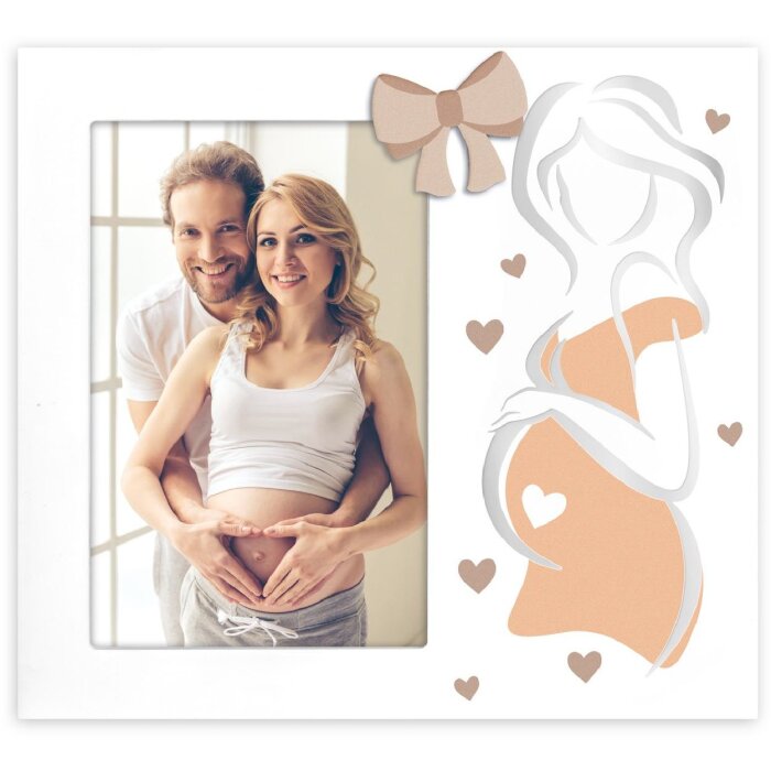 Rama foto din lemn ZEP Veronica 10x15 cm pentru fotografii de sarcină